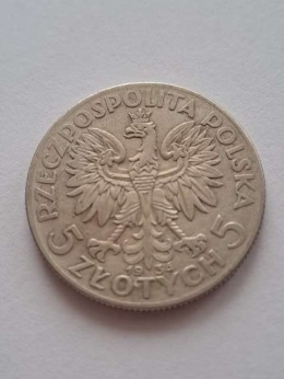 5 zł Głowa Kobiety 1934 r
