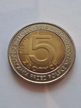 5 zł Niepodległość 2018 r