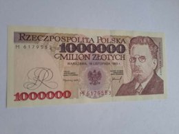 Banknot 1000000 zł W. Reymont 1993 r