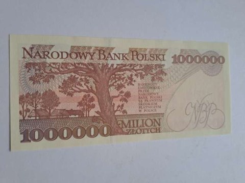 Banknot 1000000 zł W. Reymont 1993 r