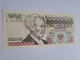 Banknot 2000000 zł J. Paderewski 1993 r seria B