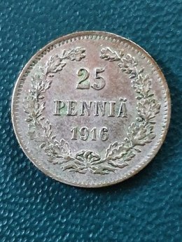 Finlandia 25 Pennia 1916 r