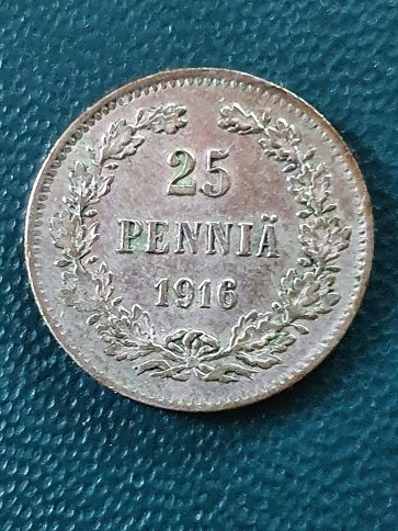 Finlandia 25 Pennia 1916 r