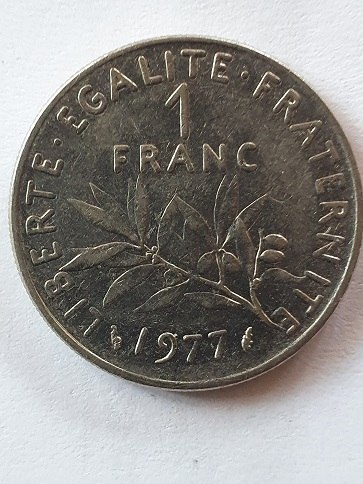 Francja 1 Frank 1977 r