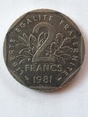 Francja 2 Franki 1981 r