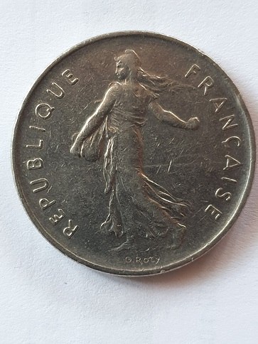 Francja 5 Frankow 1973 r