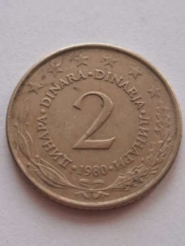 Jugosławia 2 Dinary 1980 r
