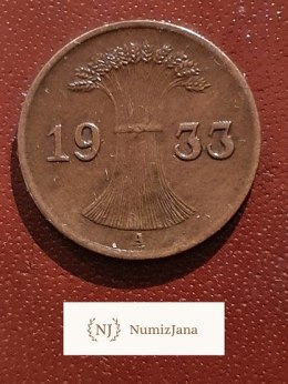 Niemcy 1 Pfennig 1933 A r
