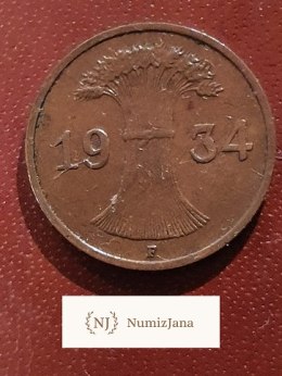 Niemcy 1 Pfennig 1934 F r