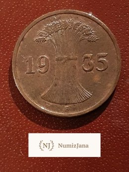 Niemcy 1 Pfennig 1935 F r