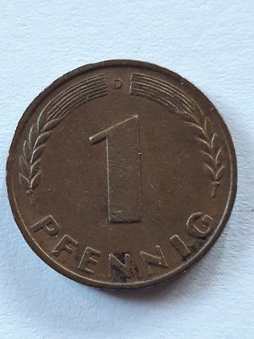 Niemcy 1 Pfennig 1950 r Litera D