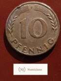 Niemcy 10 Pfennig 1972 r F