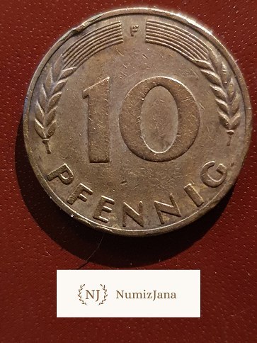 Niemcy 10 Pfennig 1972 r F