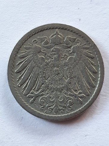 Niemcy 5 Pfennig 1904 r Litera A -