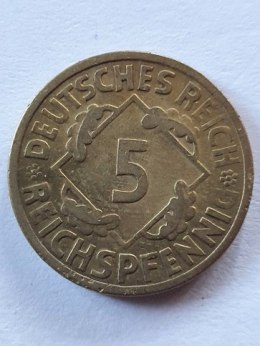 Niemcy 5 Pfennig 1924 r Litera A