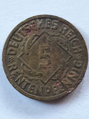 Niemcy 5 Pfennig 1924 r Litera J