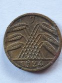 Niemcy 5 Pfennig 1924 r Litera J