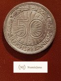 Niemcy 50 Pfennig 1928 D r