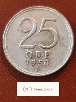 Szwecja 25 Ore 1950 r AG