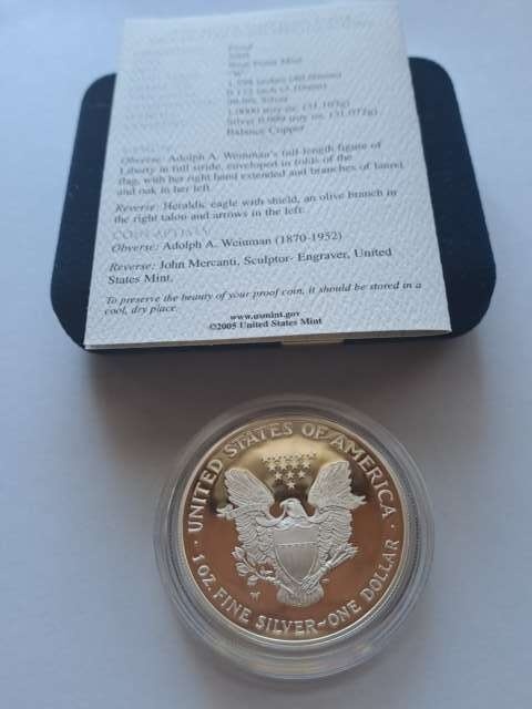 USA Dollar West Point Mint 2005 r Proof