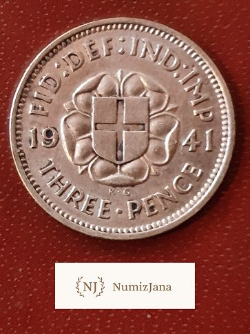 Wielka Brytania 3 Pensy 1941 r