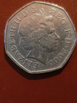 Wielka Brytania 50 Pence 2000 r