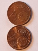 2 Eurocent Lot 2 szt