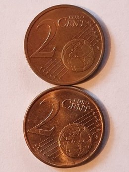 2 Eurocent Lot 2 szt