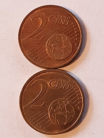 2 Eurocent Lot 2 szt