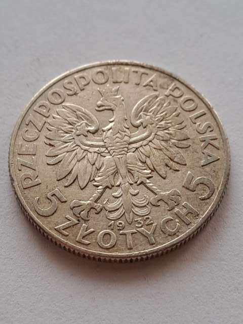5 zł Głowa Kobiety 1932 r