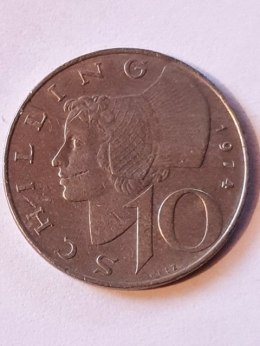 Austria 10 Schilling 1974 r