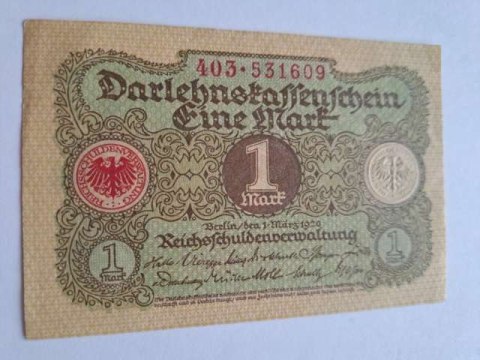 Banknot 1 marka 1920 r