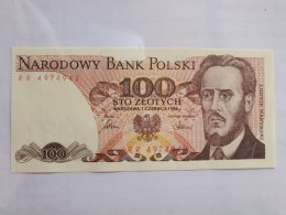 Banknot 100 zł Ludwik Waryński 1986 r seria RR