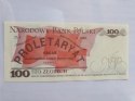 Banknot 100 zł Ludwik Waryński 1986 r seria RR