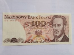 Banknot 100 zł Ludwik Waryński 1986 r seria RR