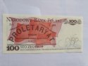 Banknot 100 zł Ludwik Waryński 1986 r seria RR