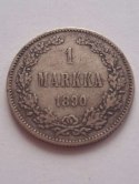 Finlandia 1 Markka Aleksander II1890 r
