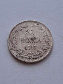 Finlandia 25 Pennia Mikołaj II 1917 r