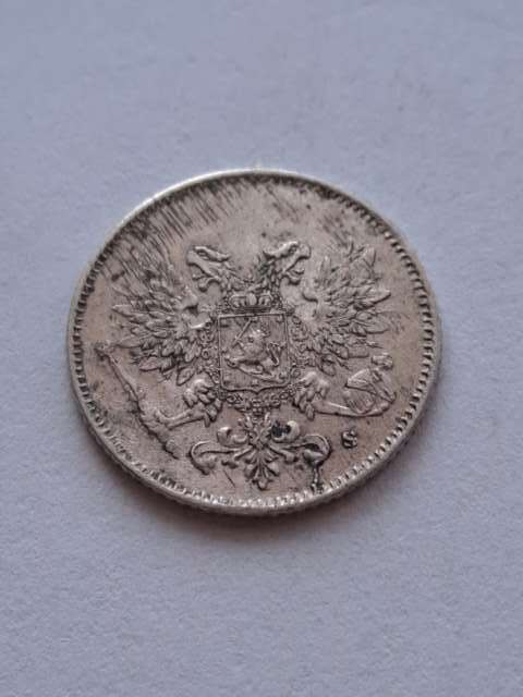 Finlandia 25 Pennia Mikołaj II 1917 r