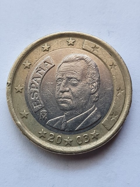 Hiszpania 1 Euro 2003 r