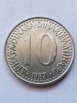 Jugosławia 10 Dinarów 1987 r