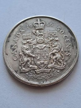 Kanada 50 centów Elżbieta II 1966 r