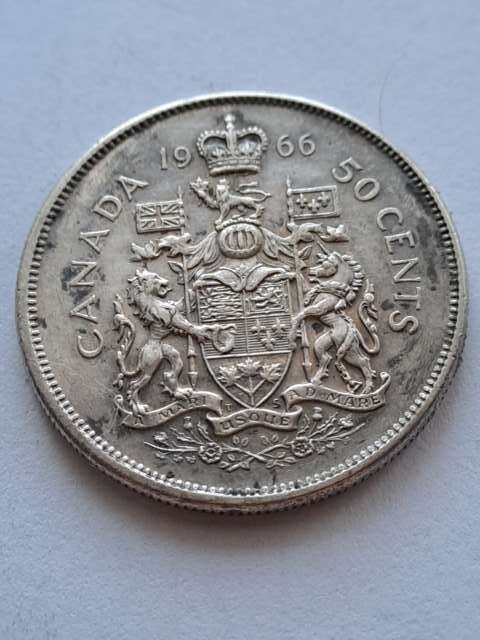 Kanada 50 centów Elżbieta II 1966 r