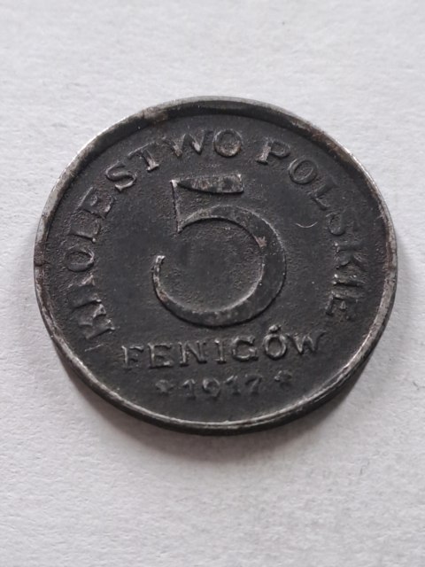 Królestwo Polskie 5 Fenigów 1917 r