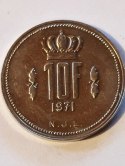 Luksemburg 10 Franków 1971 r