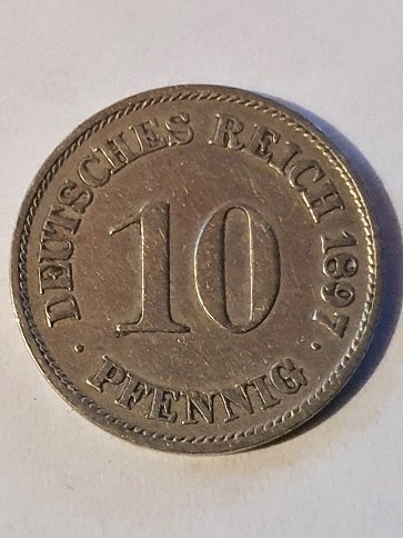 Niemcy 10 Pfennig 1897 r A
