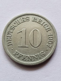 Niemcy 10 Pfennig Wilhelm ll 1907 r A