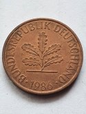 Niemcy 2 Pfenningi 1986 r J