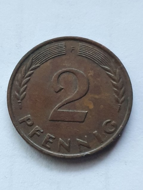 Niemcy 2 Pfenningi 1996 r F
