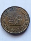 Niemcy 5 Pfenning 1991 F